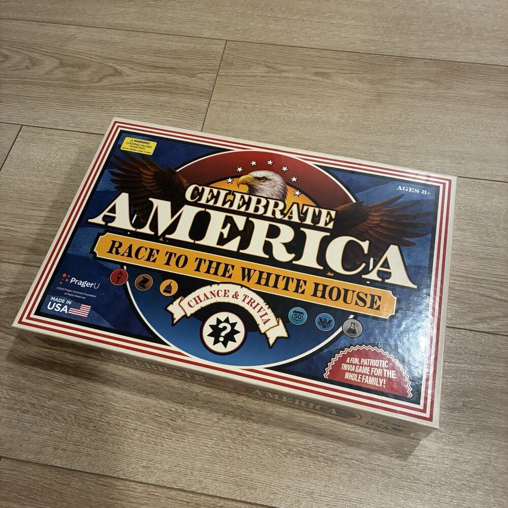 PragerU: Celebrate America - Race to the White House Board Game USA Trivia